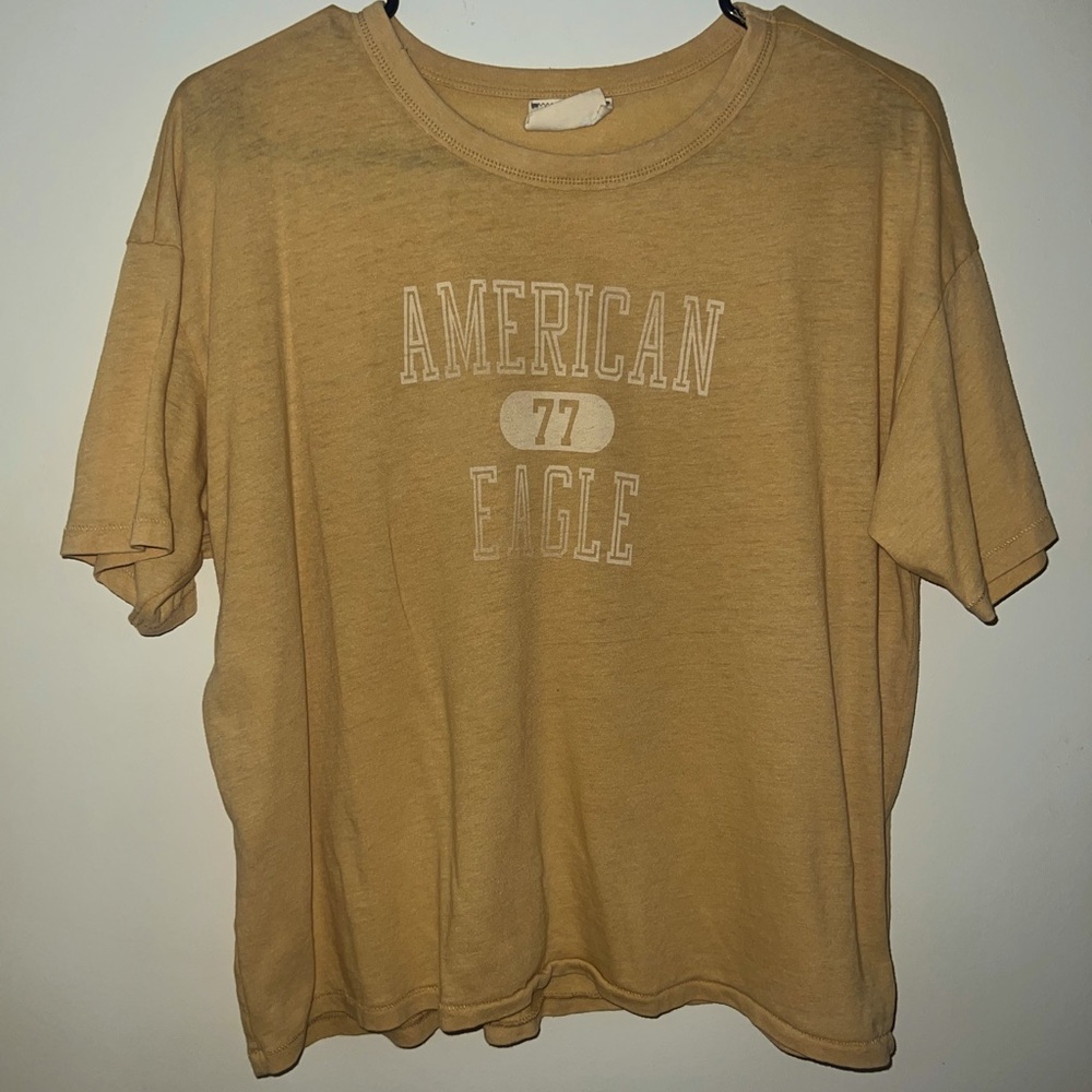 American Eagle Outfitters Tan T-Shirt